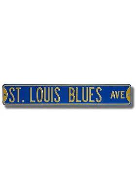 St Louis Blues Blue Street Sign - Blue