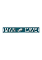 Philadelphia Eagles 6x36 Man Cave Street Sign - Midnight Green