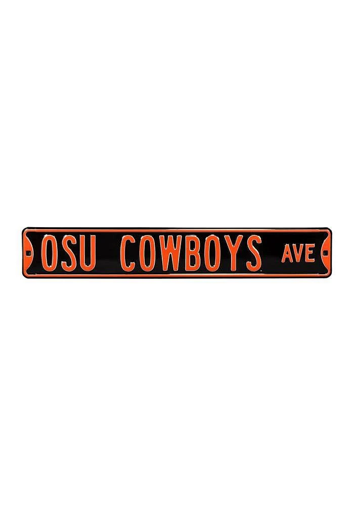 Oklahoma State Cowboys Black Sign - Black