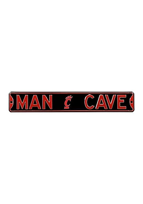 Cincinnati Bearcats 6x36 Man Cave Street Sign