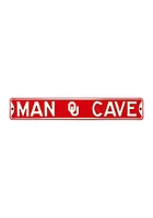 Oklahoma Sooners 6x36 Man Cave Street Sign - Crimson
