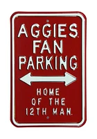 Texas A&M Aggies Parking Only Sign - Maroon