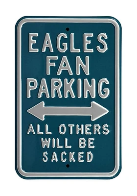 Philadelphia Eagles Parking Only Sign - Midnight Green