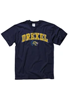 Drexel Dragons Youth Navy Blue Midsize Arch Short Sleeve T-Shirt