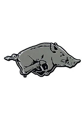 Arkansas Razorbacks Chrome Car Emblem - Silver