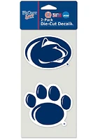 Penn State Nittany Lions 2PK Die Cut Auto Decal - Navy Blue