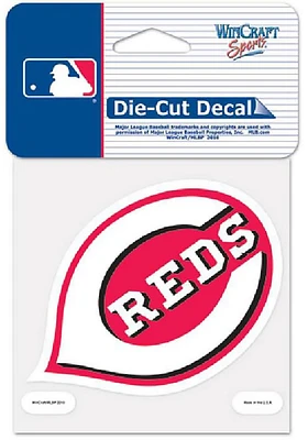 Cincinnati Reds 4x4 Auto Decal - Red