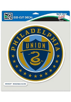 Philadelphia Union 8x8 Perfect Cut Auto Decal - Navy Blue
