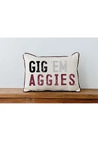 Texas A&M Aggies Corded Slogan Throw Pillow Throw Pillow - Maroon
