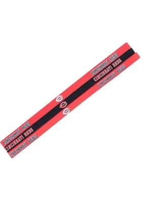 Cincinnati Reds 3 Pack Elastic Womens Headband