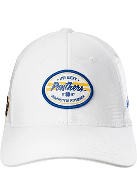 Black Clover Pitt Panthers Mens White Force Flex Hat