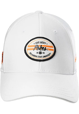 Black Clover Oklahoma State Cowboys Mens White Force Flex Hat