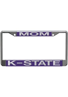 K-State Wildcats Acrylic Mom License Plate Frame - Purple