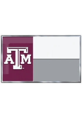 Sports Licensing Solutions Texas A&M Aggies Aluminum Car Emblem - Maroon