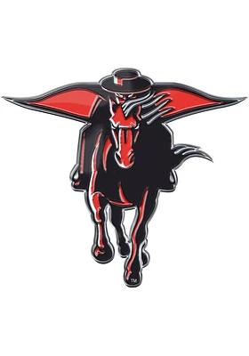 Sports Licensing Solutions Texas Tech Red Raiders Aluminum Style Car Emblem - Red