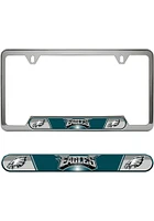 Philadelphia Eagles Universal Fit Metal License Plate Frame - Silver
