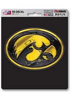 Sports Licensing Solutions Iowa Hawkeyes 5x7.5 3D Auto Decal - Black