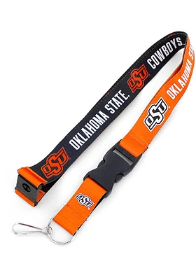Oklahoma State Cowboys Reversible Graphic Lanyard - Orange