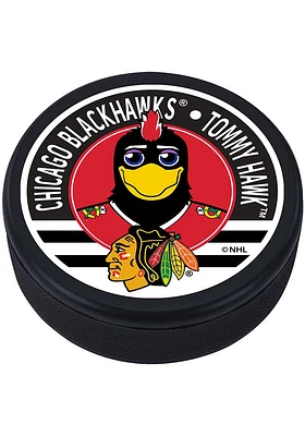 Chicago Blackhawks Mascot Hockey Puck