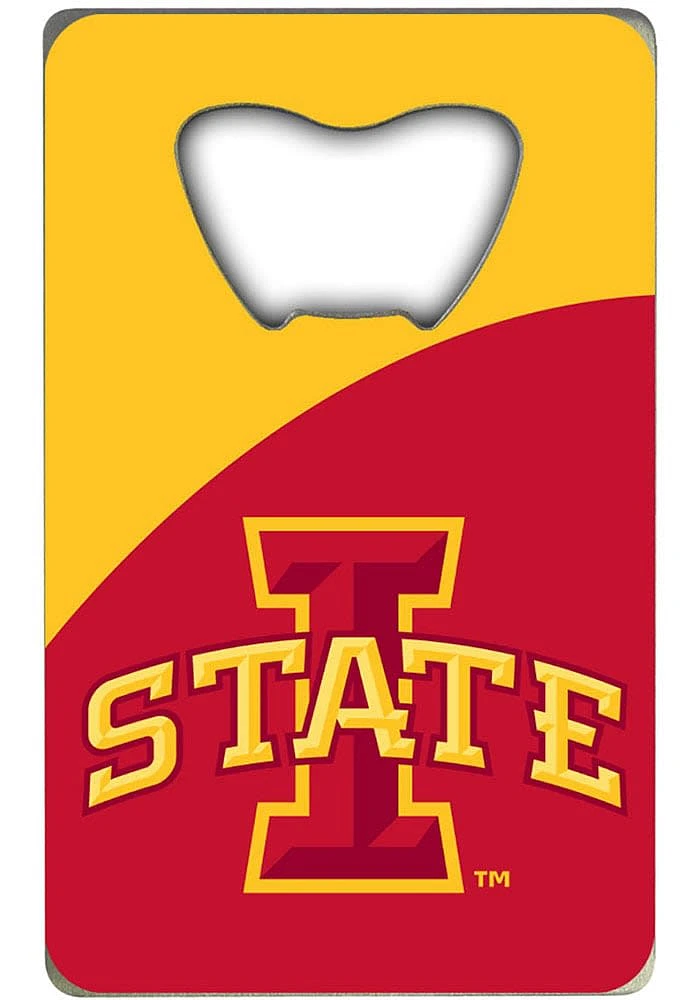 Iowa State Cyclones Credit Card Bottle Opener