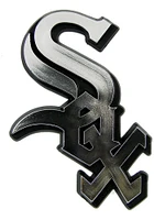 Sports Licensing Solutions Chicago White Sox Molded Chrome Car Emblem - White