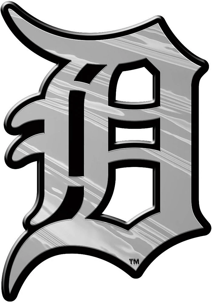 Sports Licensing Solutions Detroit Tigers Molded Chrome Car Emblem - Orange