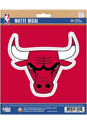 Sports Licensing Solutions Chicago Bulls Matte Auto Decal - Red
