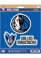 Sports Licensing Solutions Dallas Mavericks 3 pk Auto Decal - Blue