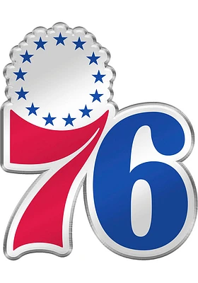 Sports Licensing Solutions Philadelphia 76ers Embossed Car Emblem - Blue