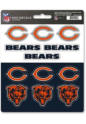 Sports Licensing Solutions Chicago Bears 12 pk Mini Auto Decal - Navy Blue
