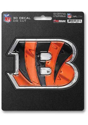 Sports Licensing Solutions Cincinnati Bengals 3D Auto Decal - Orange