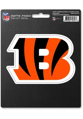 Sports Licensing Solutions Cincinnati Bengals Matte Auto Decal - Orange