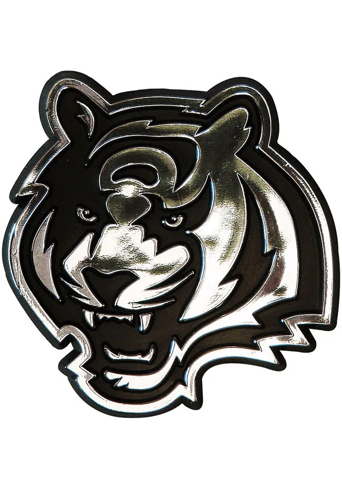 Sports Licensing Solutions Cincinnati Bengals Molded Chrome Car Emblem - Orange