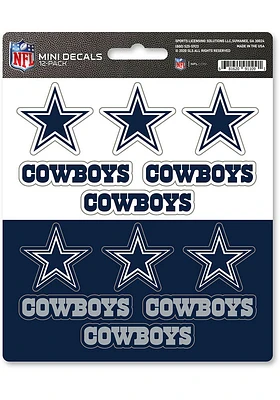 Sports Licensing Solutions Dallas Cowboys 12 pk Mini Auto Decal - Navy Blue