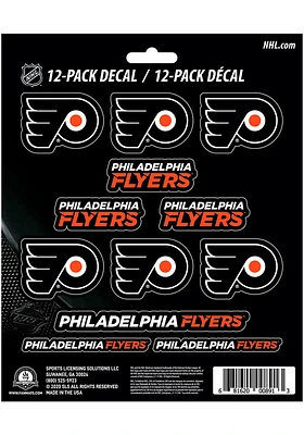 Sports Licensing Solutions Philadelphia Flyers 12 pk Mini Auto Decal - Orange