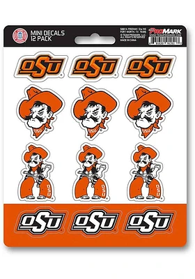 Sports Licensing Solutions Oklahoma State Cowboys 12 pk Mini Auto Decal - Orange