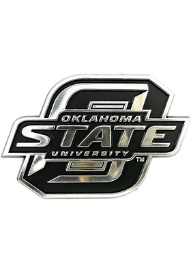 Sports Licensing Solutions Oklahoma State Cowboys Molded Chrome Design Car Emblem - Orange