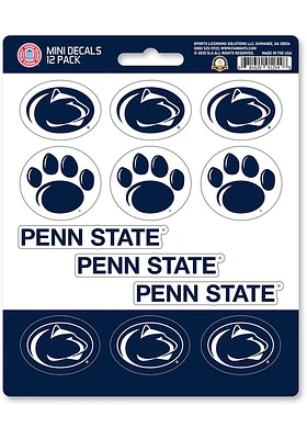 Sports Licensing Solutions Penn State Nittany Lions 12 pk Mini Auto Decal - Navy Blue