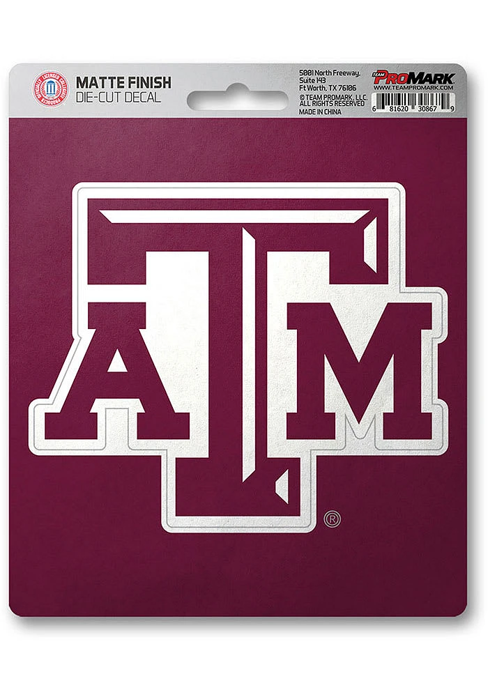 Sports Licensing Solutions Texas A&M Aggies Matte Auto Decal - Maroon