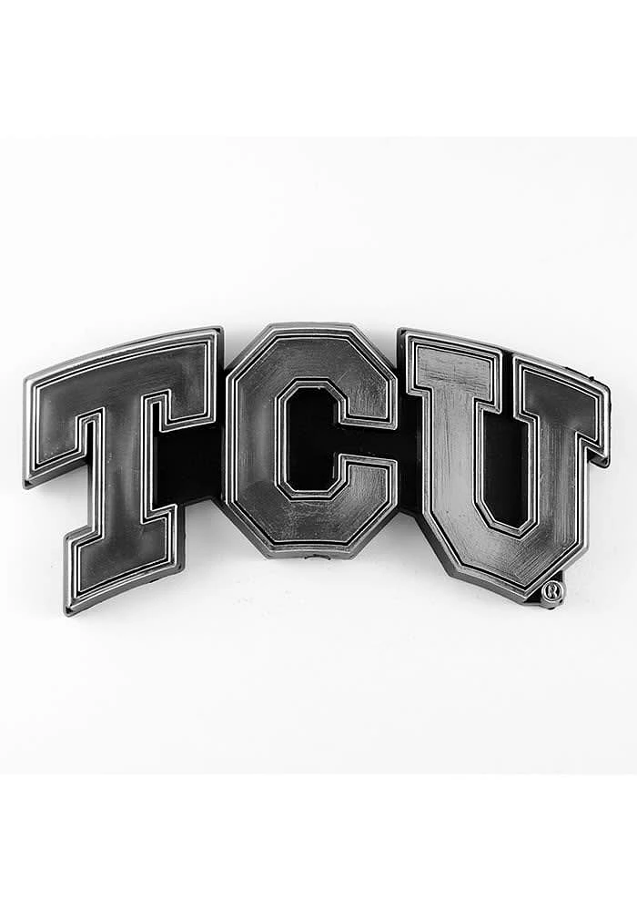 Sports Licensing Solutions TCU Horned Frogs Molded Chrome Car Emblem - Purple