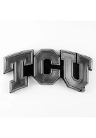 Sports Licensing Solutions TCU Horned Frogs Molded Chrome Car Emblem - Purple