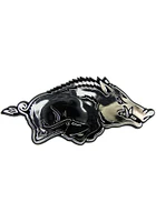 Sports Licensing Solutions Arkansas Razorbacks Molded Chrome Car Emblem - Red