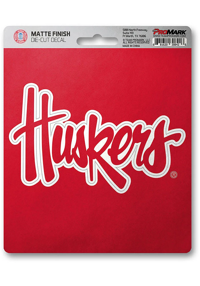 Sports Licensing Solutions Nebraska Cornhuskers Matte Auto Decal - Red