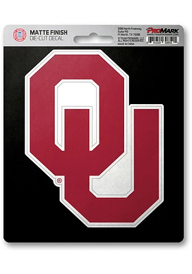Sports Licensing Solutions Oklahoma Sooners Matte Auto Decal - Red