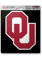 Sports Licensing Solutions Oklahoma Sooners Matte Auto Decal - Red