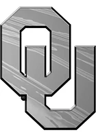 Sports Licensing Solutions Oklahoma Sooners Molded Chrome Design Car Emblem - Red