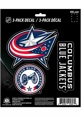 Sports Licensing Solutions Columbus Blue Jackets Set of 3 Sign