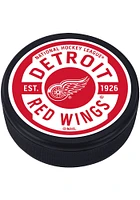 Detroit Red Wings Gear Textured Hockey Puck