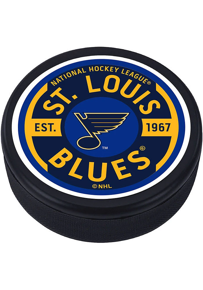 St Louis Blues Gear Textured Hockey Puck