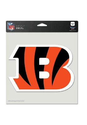 Cincinnati Bengals 8x8 Full Color Logo Auto Decal - Orange